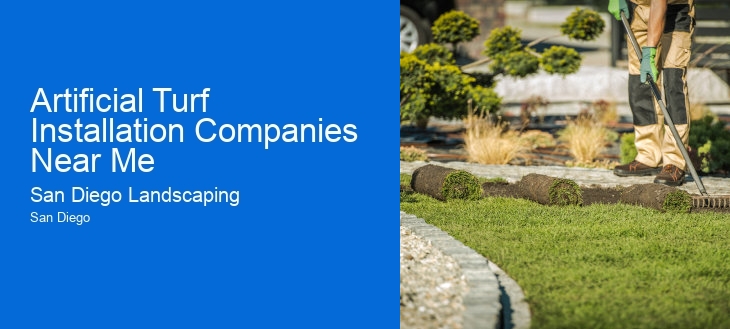 Artificial Turf Installation Companies Near Me
