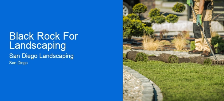 Black Rock For Landscaping