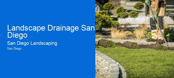 Landscape Drainage San Diego